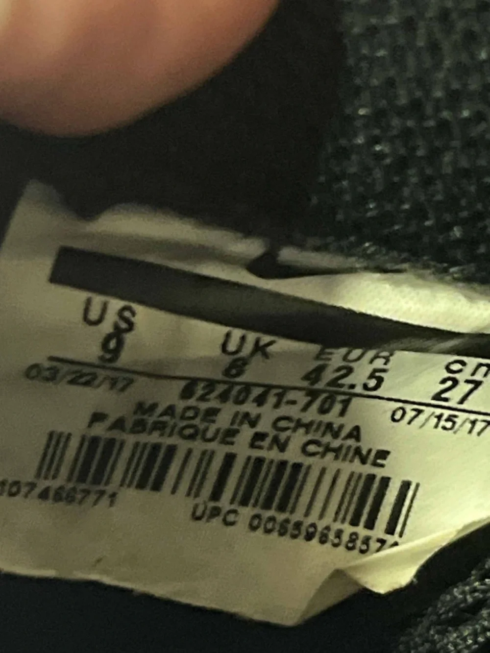 Nike no box